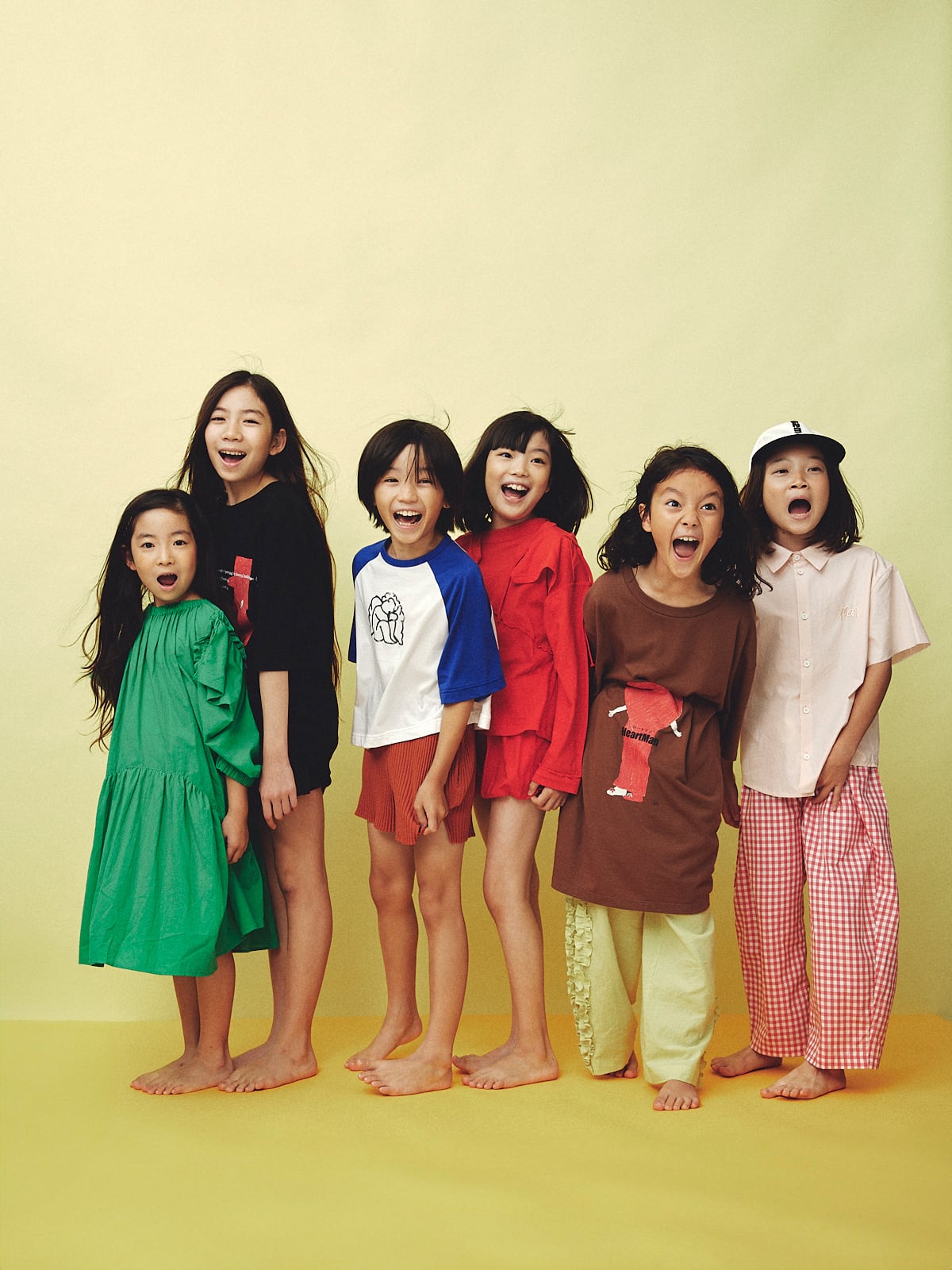 26SS】folkmade(フォークメイド)Playground dress GREEN(S/M/L