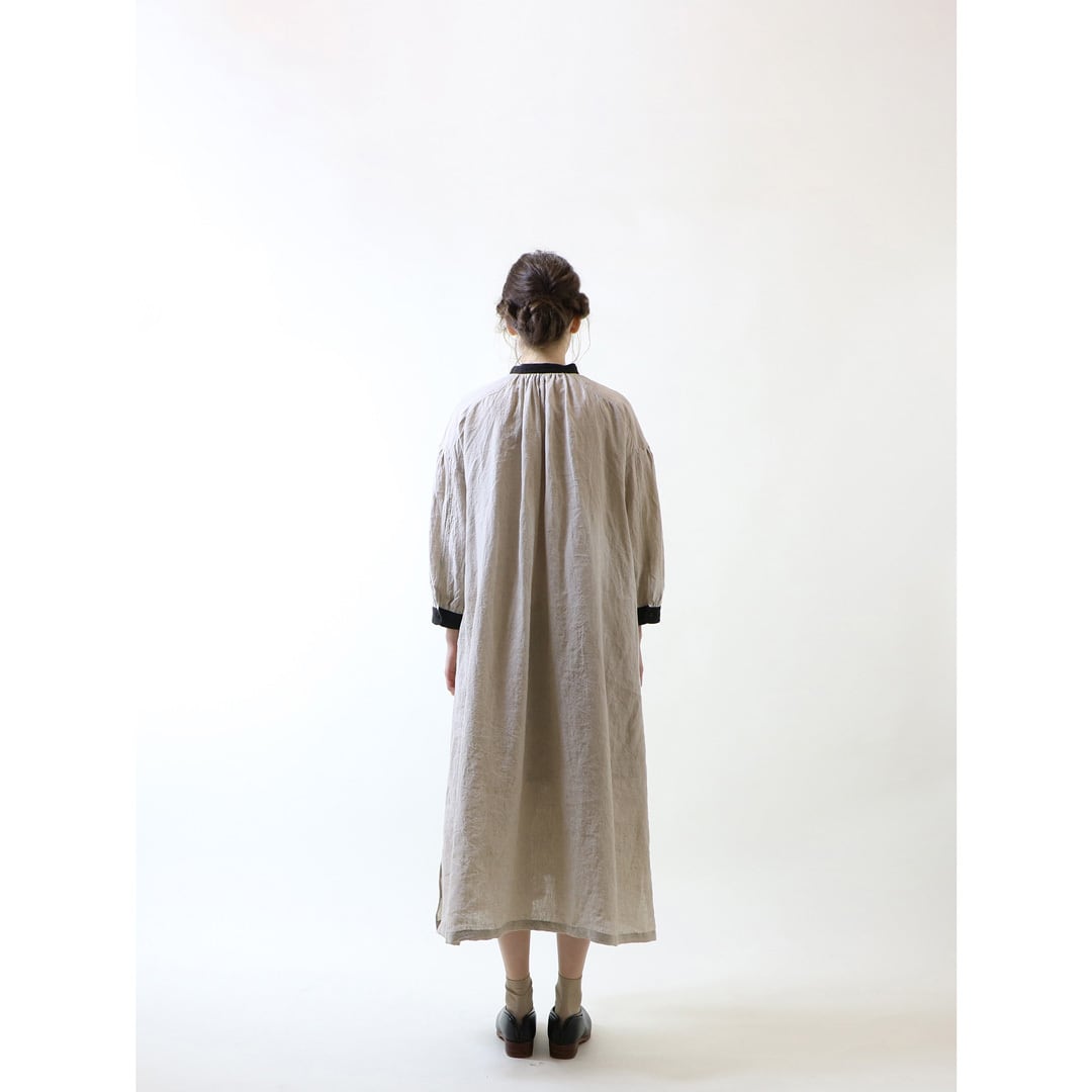 MAGALI マガリ ベルギーリネンファーマーワンピース・フラックス  