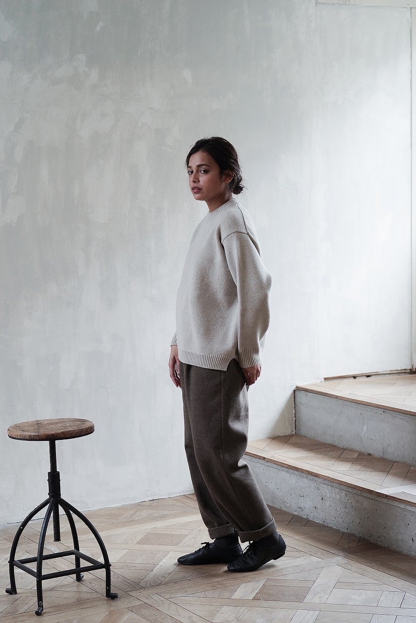 Felted Melton Easy Trousers