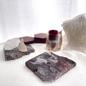 ピンクペトリファイドウッド*プレート*250810-01*天然石*置き物*インテリアストーン