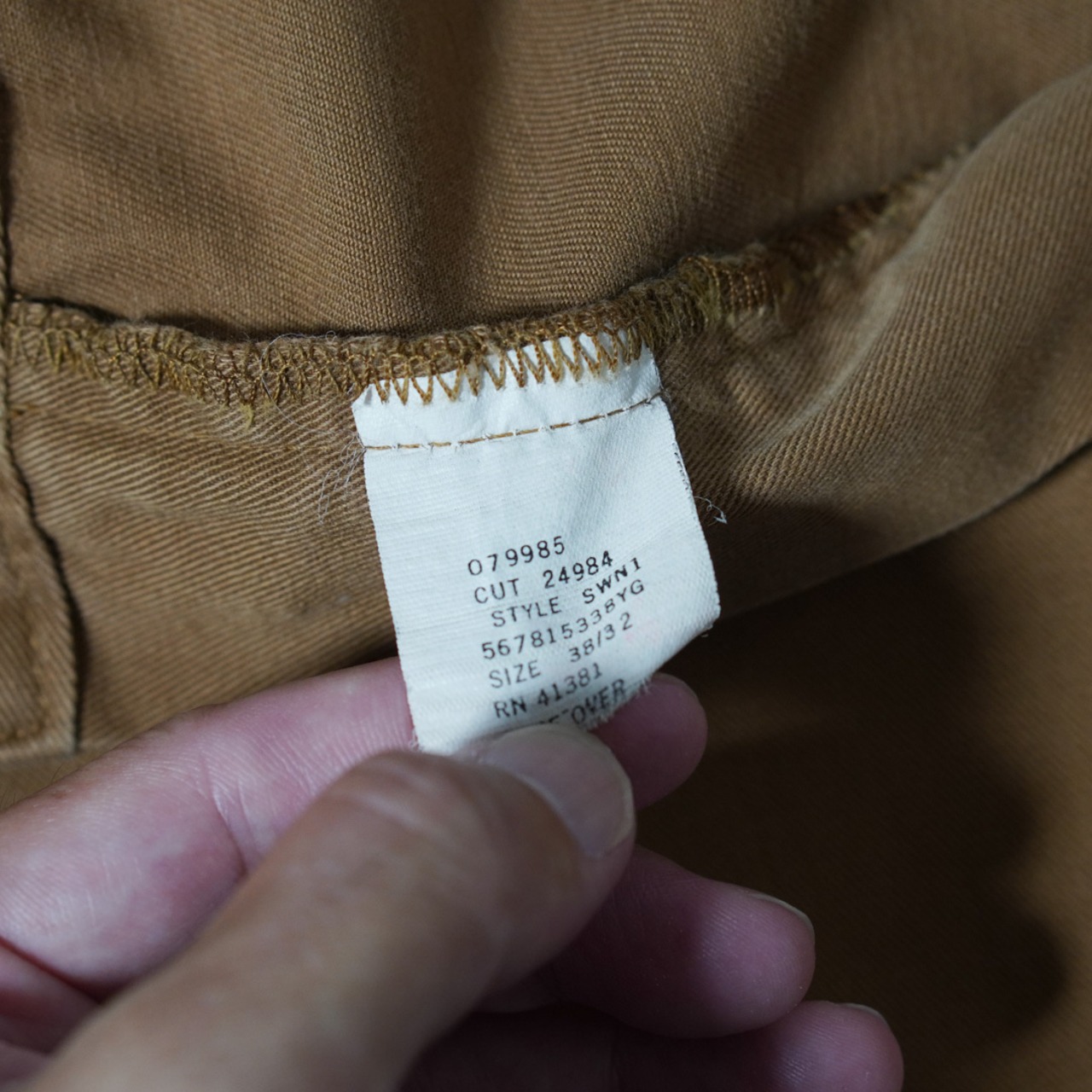 90s 初期型 USA製 Polo by Ralph Lauren POLO CHINO "No pleats" Tobacco Brown [W36L31相当] 古着 - 13