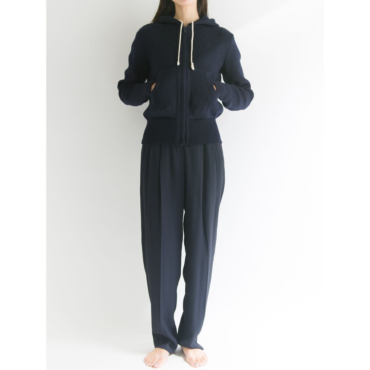 【MBL by Le minor】Made in France knit parka（フランス製 ニットパーカ　デッドストック）11d