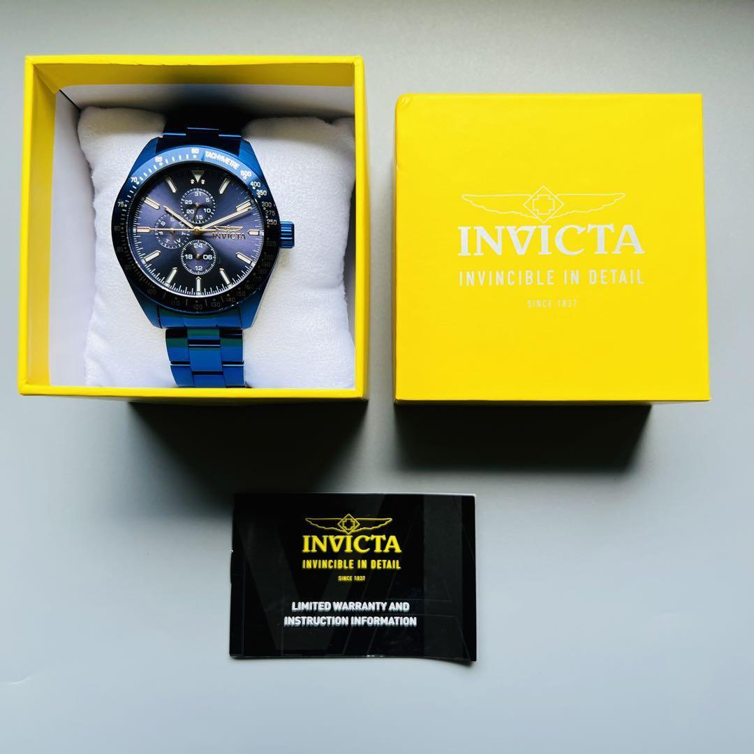 インビクタ 腕時計 INVICTA アビエイター ブルー ケース付属 新品