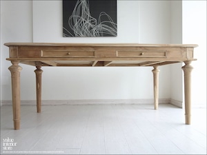 「 カネマツ様 サイズオーダーテーブル」 チーク総無垢 ダイニングテーブルREA 食卓テーブル デスク 手作り 机 シンプル ナチュラル 送料無料 世界三大銘木 W165×D90cm