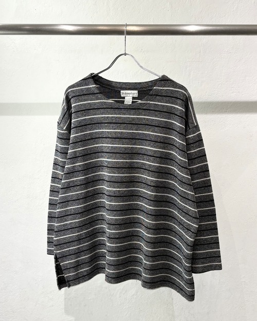 90s~ dressbarn WOMAN Border Knit Cut-sew