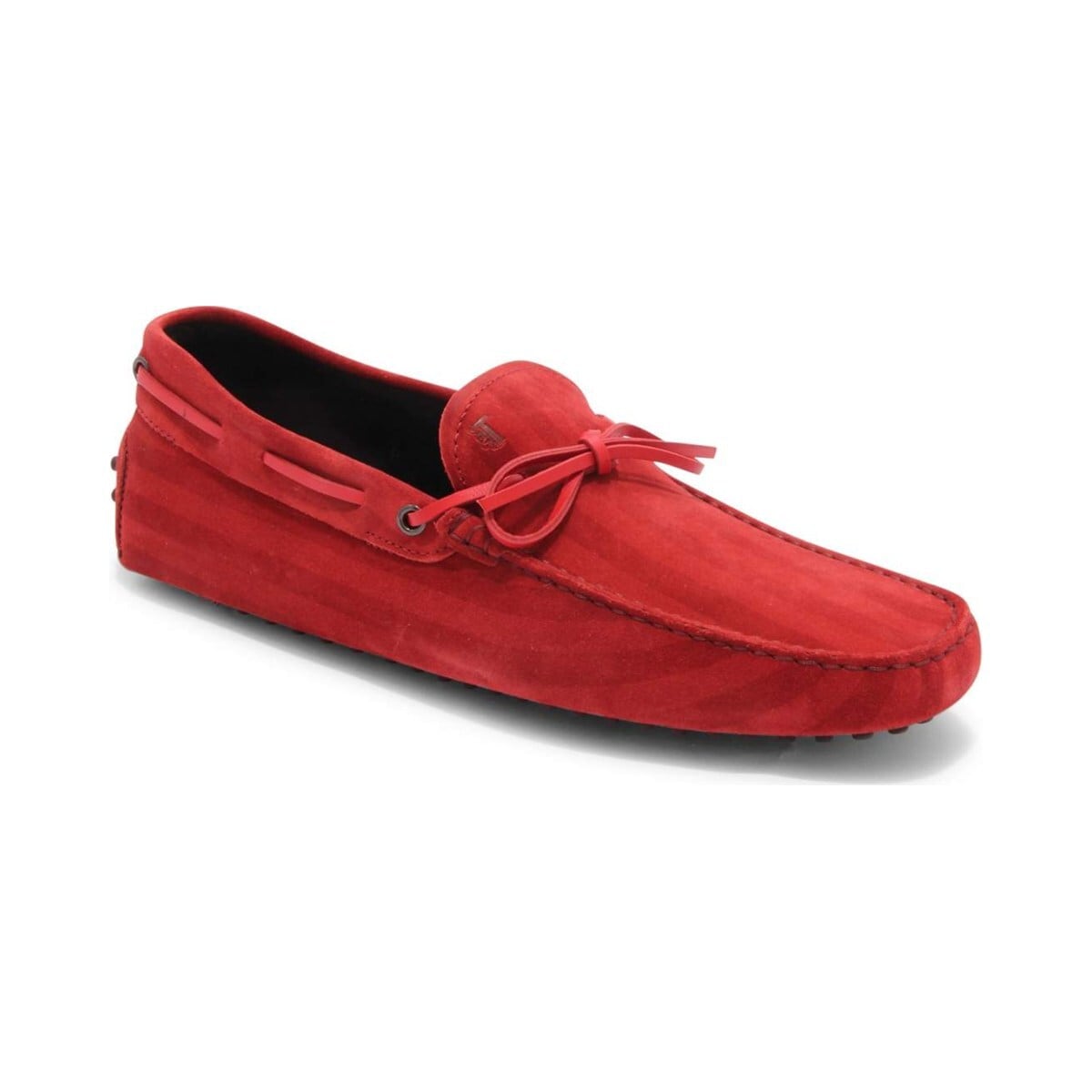 TOD'S トッズ メンズ ローファー スエード レッド