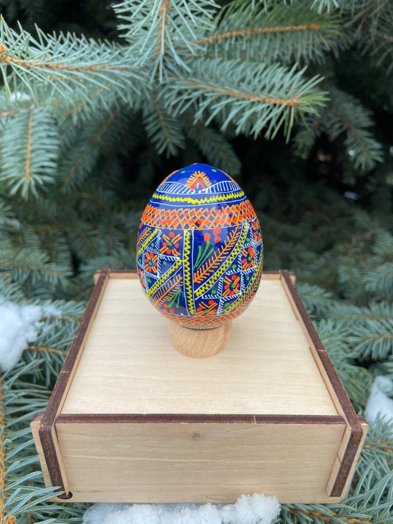 装飾用プィサンカ（イースターエッグ）with stand　コロミヤ博物館モデル - 2