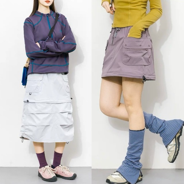 2WAYカーゴティアード風スカート C00882