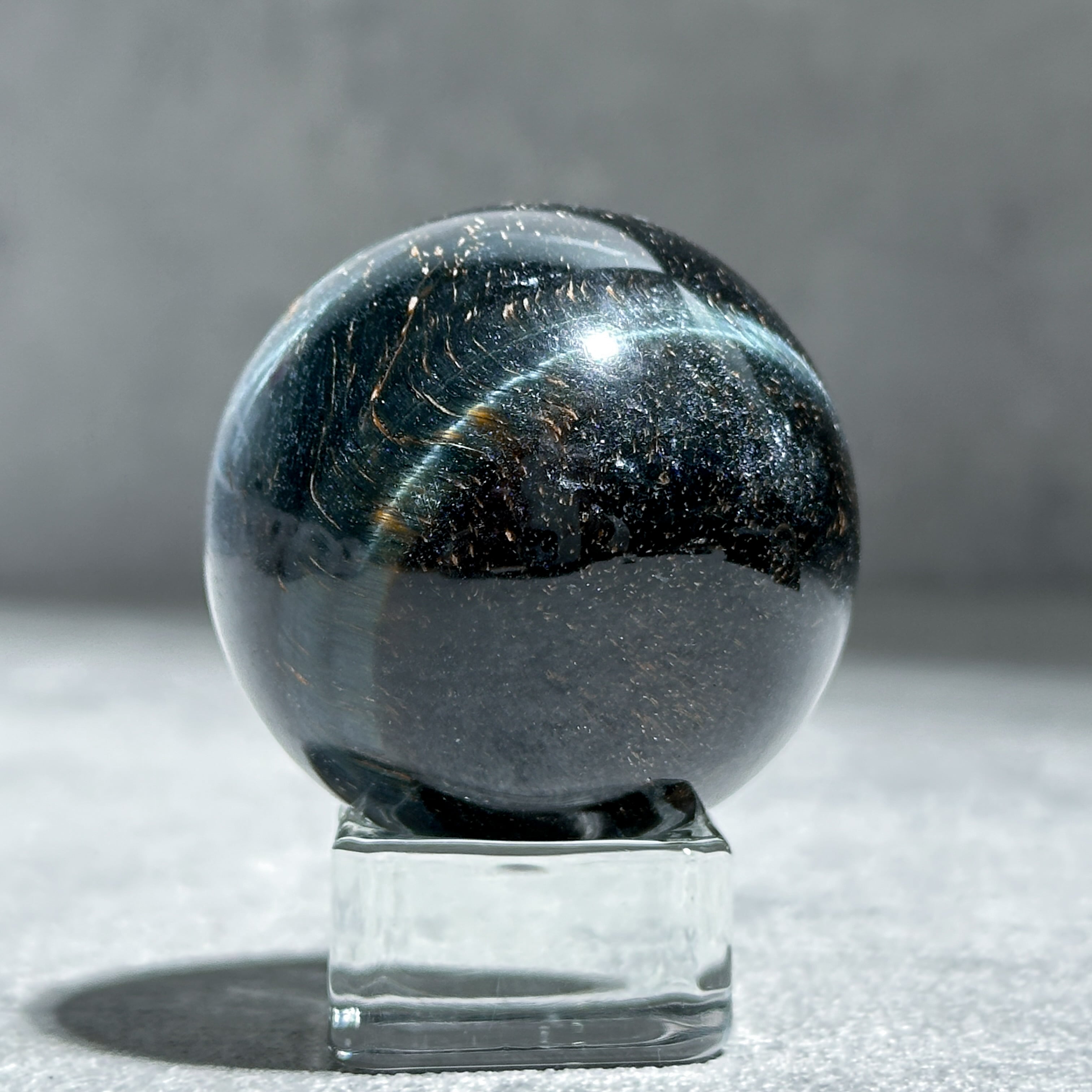 ブルータイガーアイ スフィア 12◇ Blue Tiger's eye ◇天然石・鉱物
