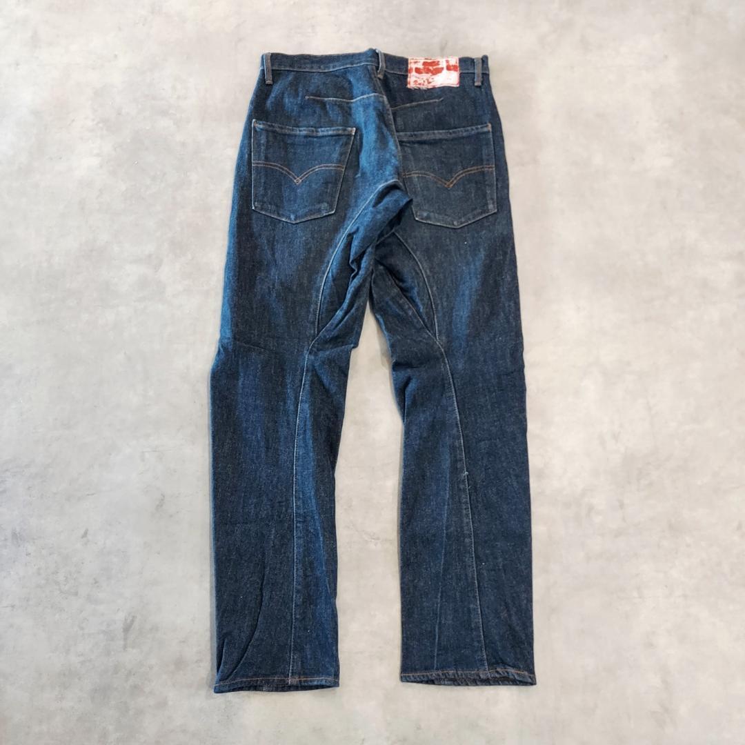リーバイス エンジニアード ジーンズ ボトム W28 青 古着 立体 20202