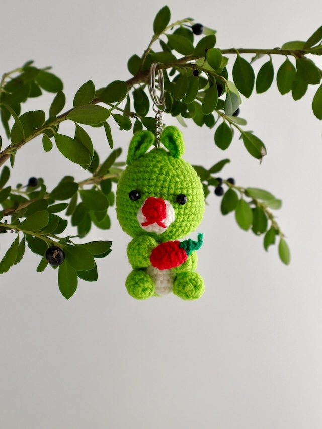 【SALE】 リスのあみぐるみキーホルダー / 【SALE】 Squirrel Amigurumi Keychain