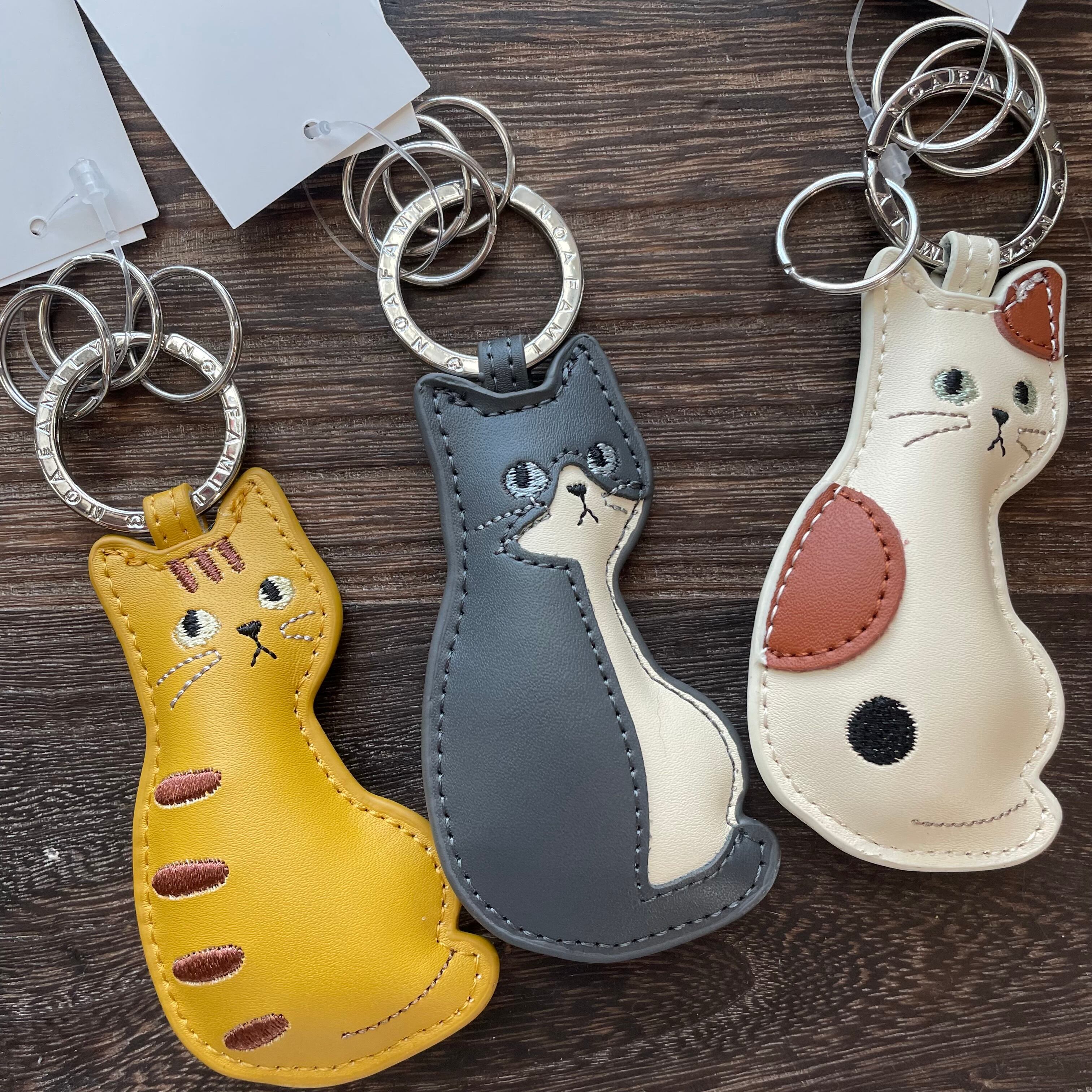 キーホルダー｜キャットキーリング トラ ハチワレ みけ猫 ねこ ネコ 猫雑貨 猫グッズ キーホルダー かわいい  プレゼント 贈り物