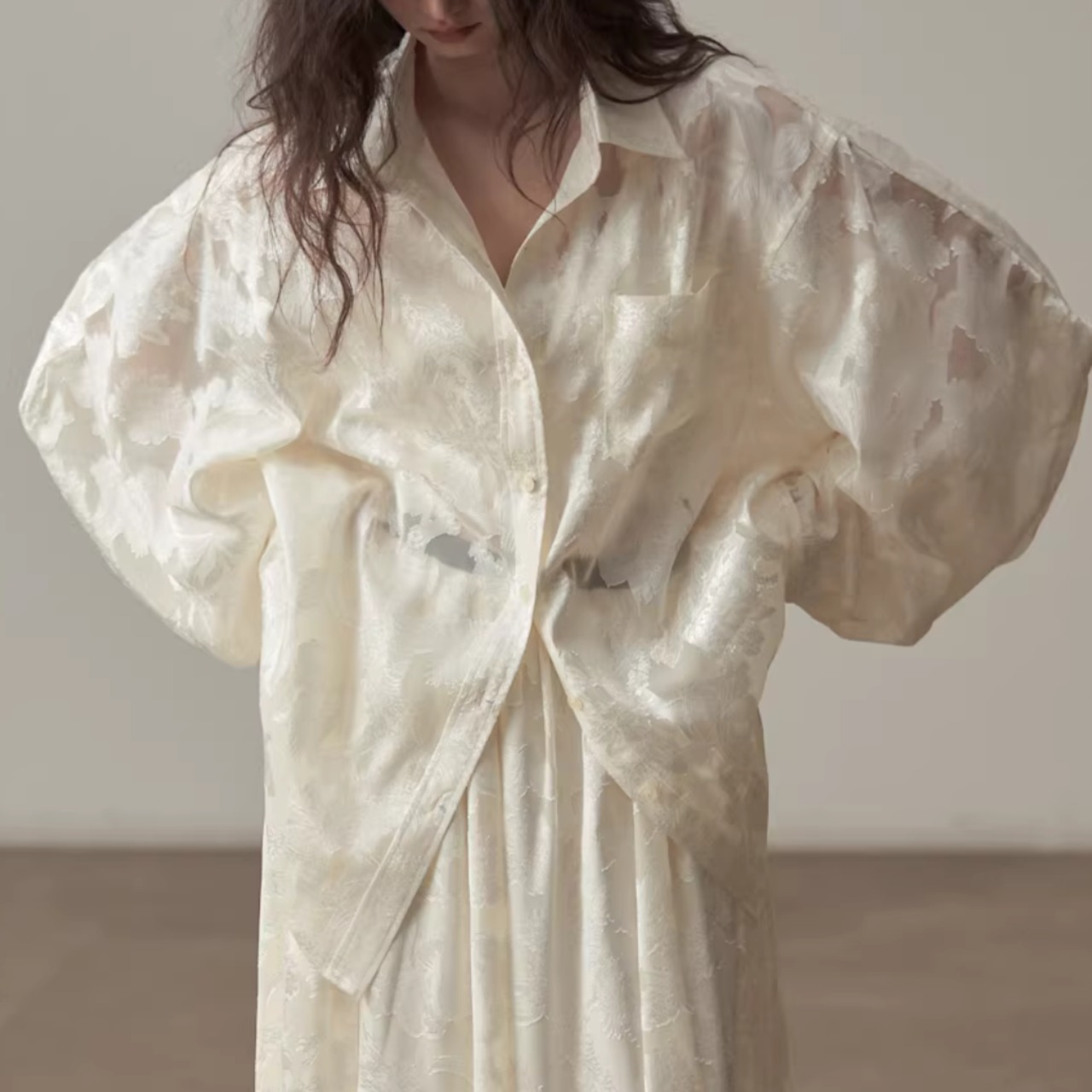 花柄 オーバーサイズ ブラウス 00138・画像4