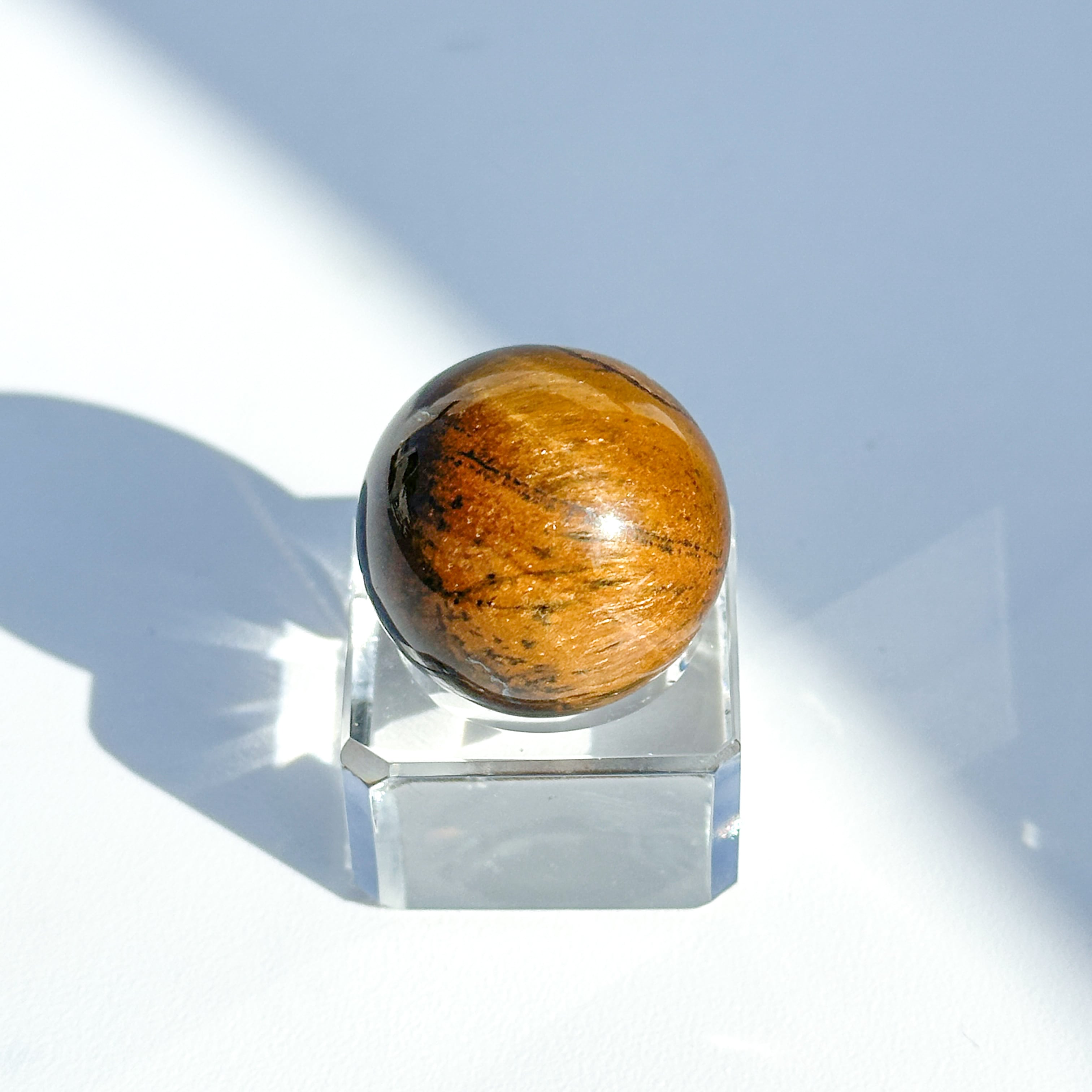 タイガーアイ スフィア（丸玉）63◇ Tiger's eye ◇天然石・鉱物