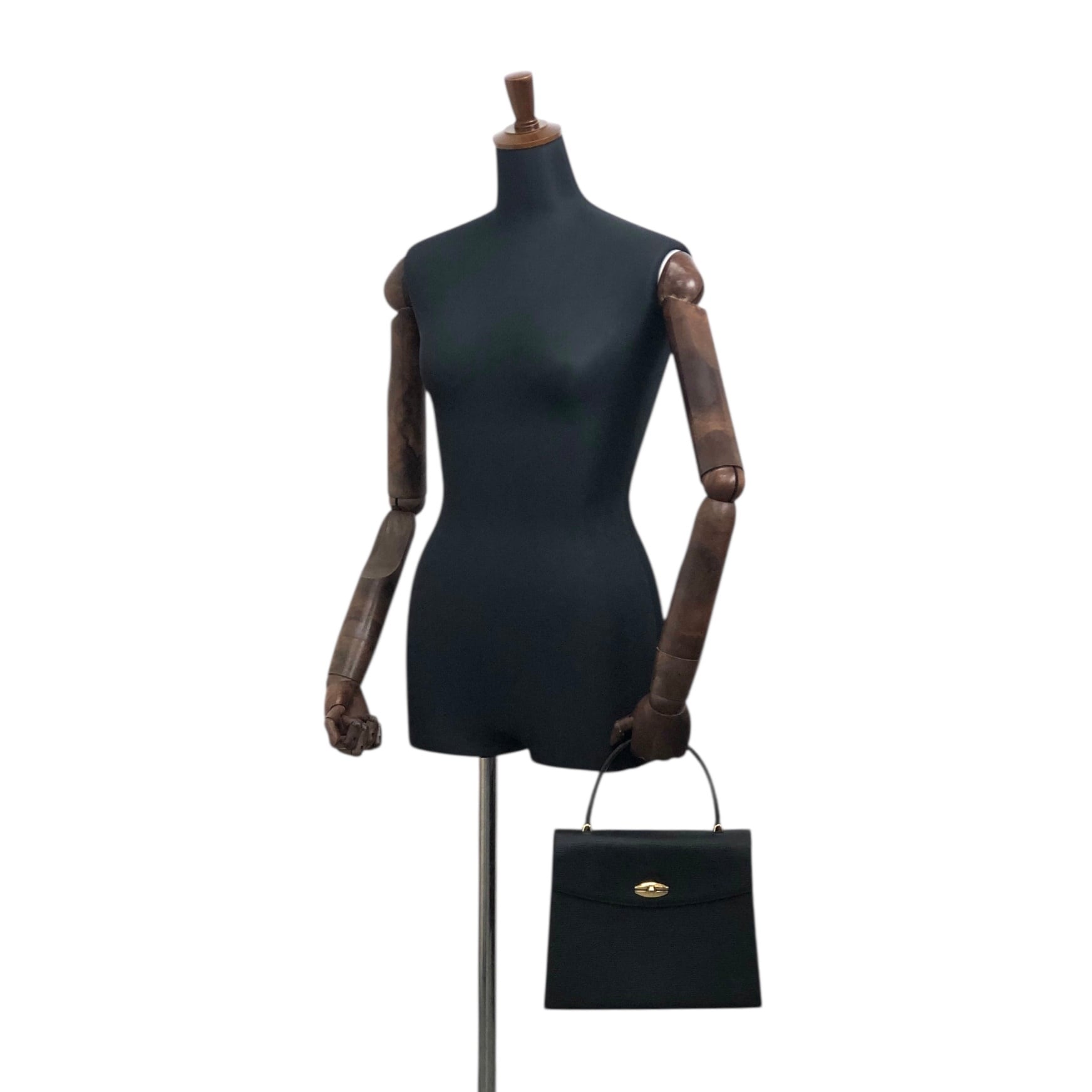 LOUIS VUITTON ルイヴィトン エピ ハンドバッグ ブラック ターンロック
