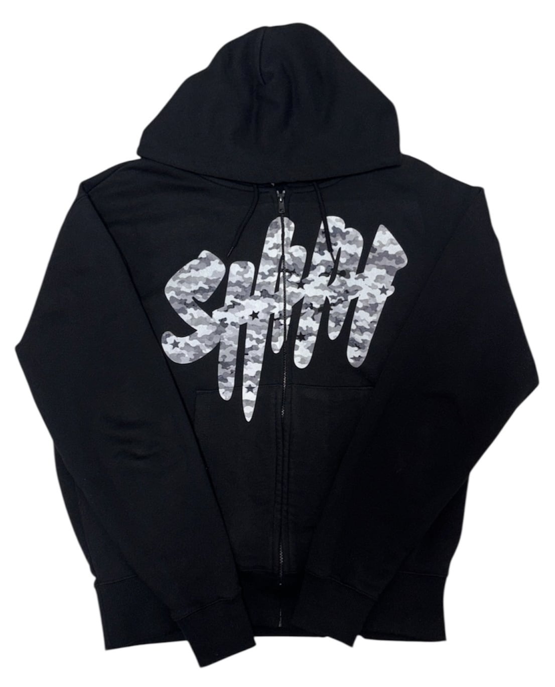 Shhh Design Zip Hoodie (Navy) | Pay ID