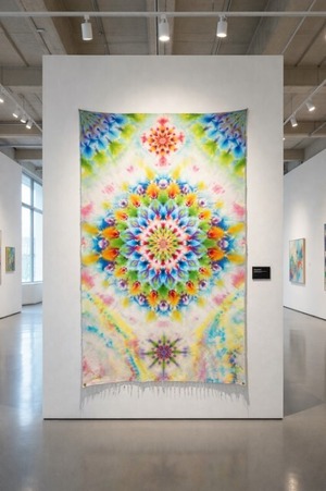 タイダイ Tie-dye タペストリー 曼荼羅 "彩華曼荼羅" HD25-13