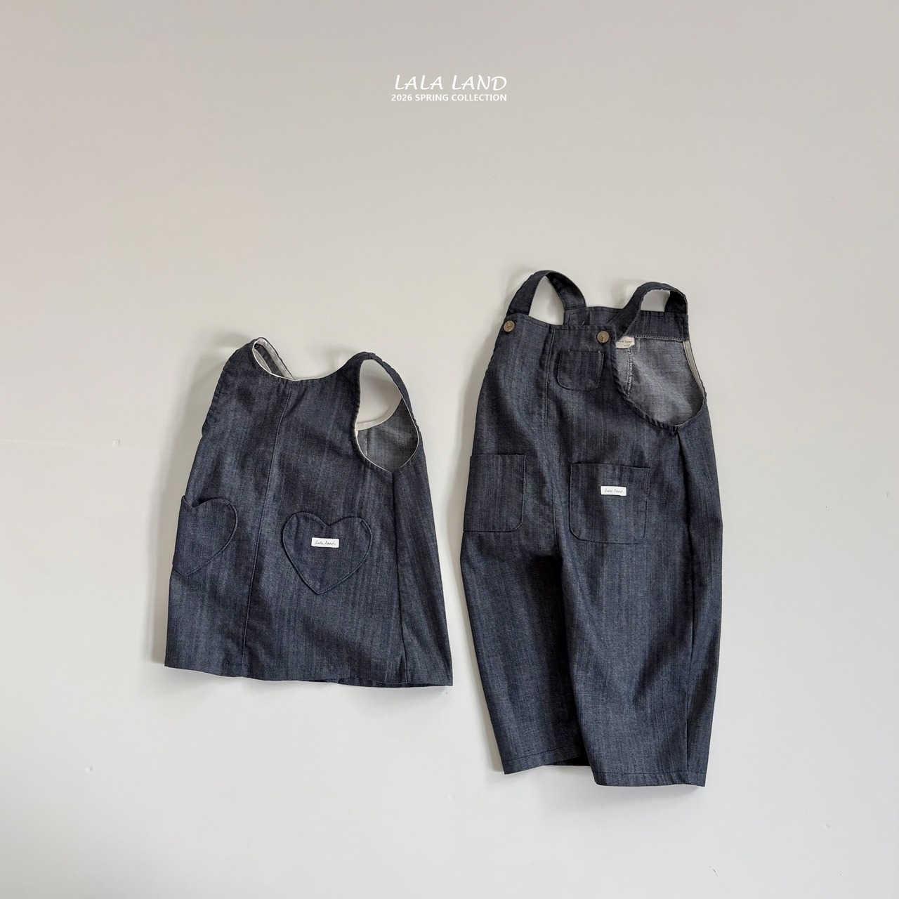 LALALAND 26/SS (Kids)Pocket overalls