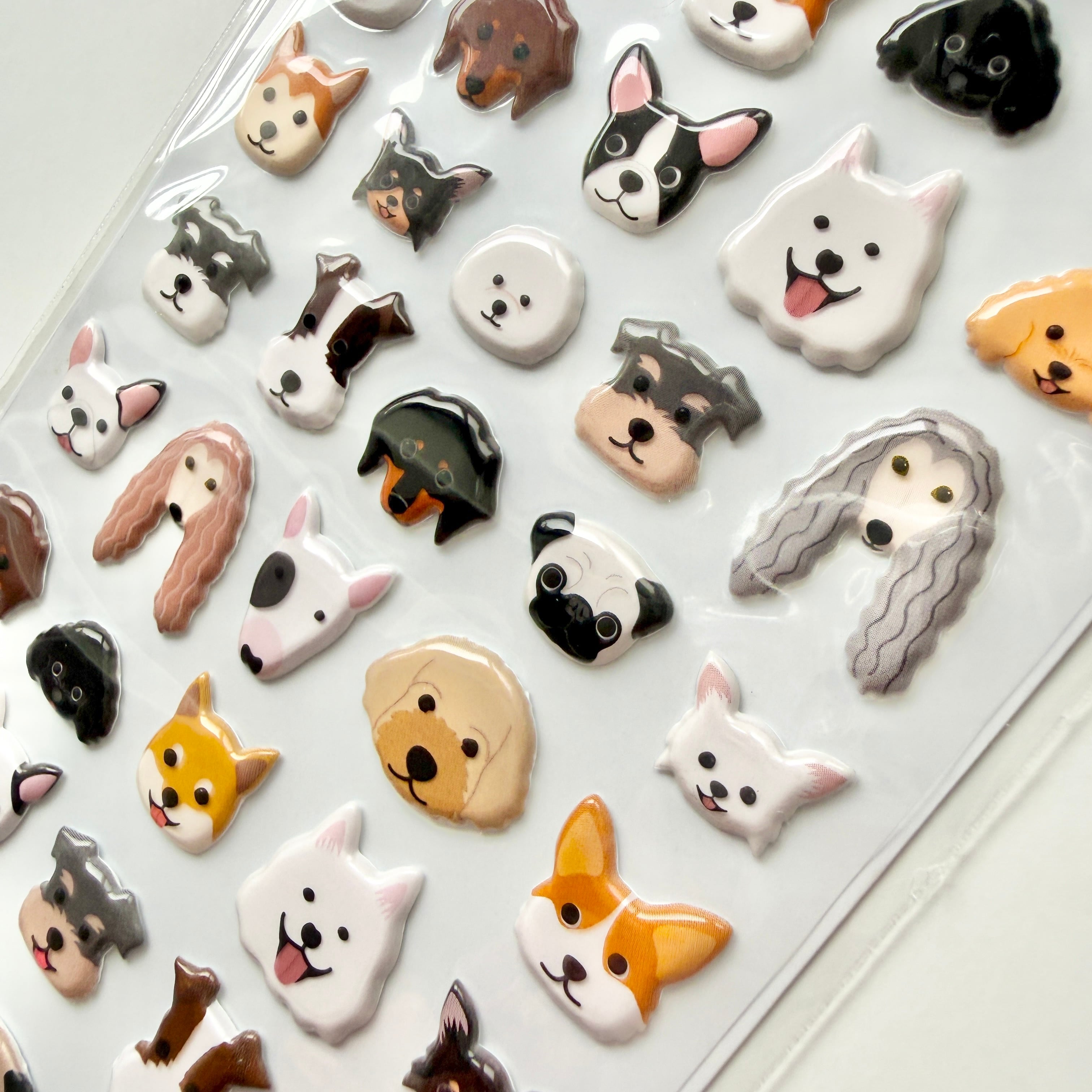 PUKKURI SEAL ぷっくりシール cat dog | Jewelie
