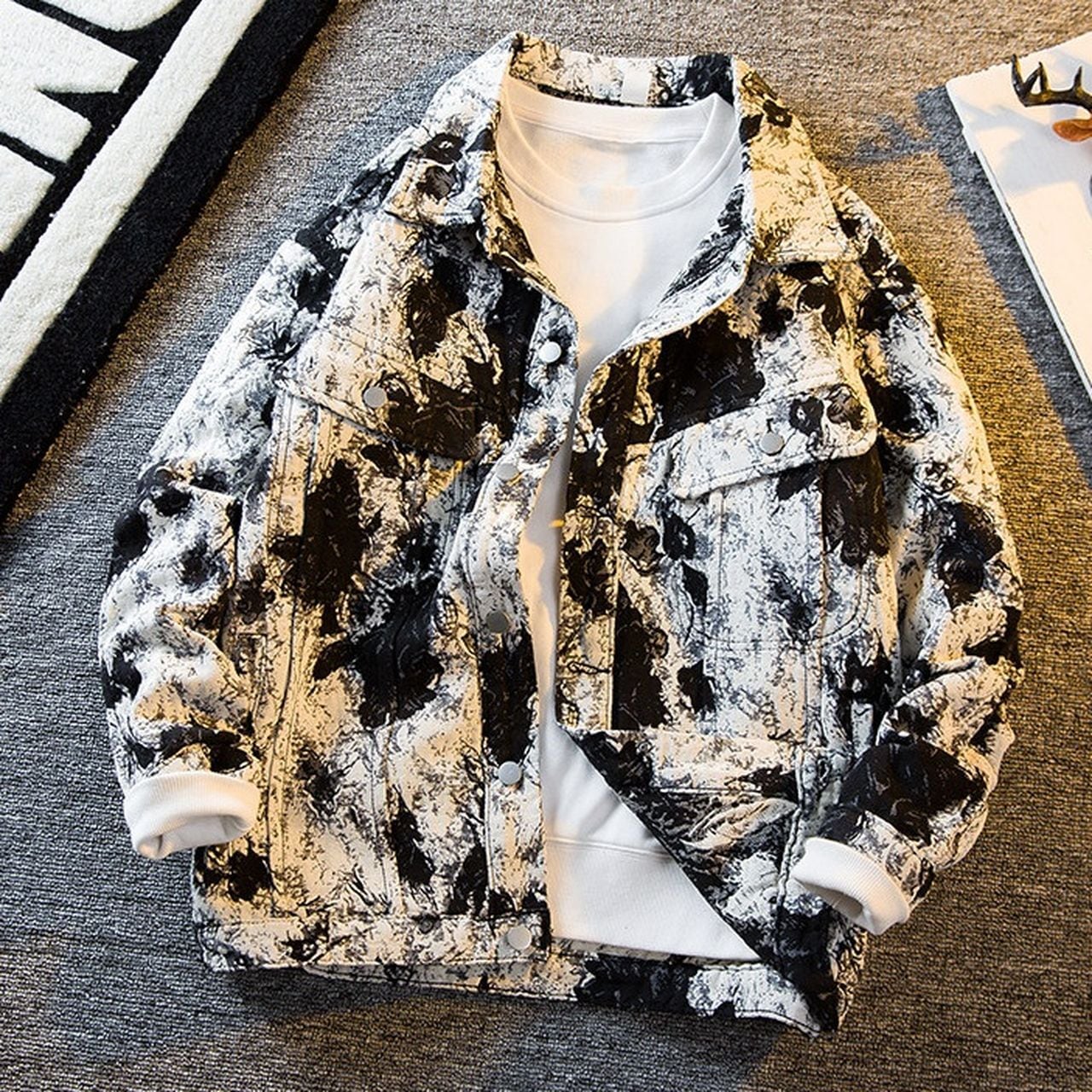 Tie-dye denim jacket(MT1707)