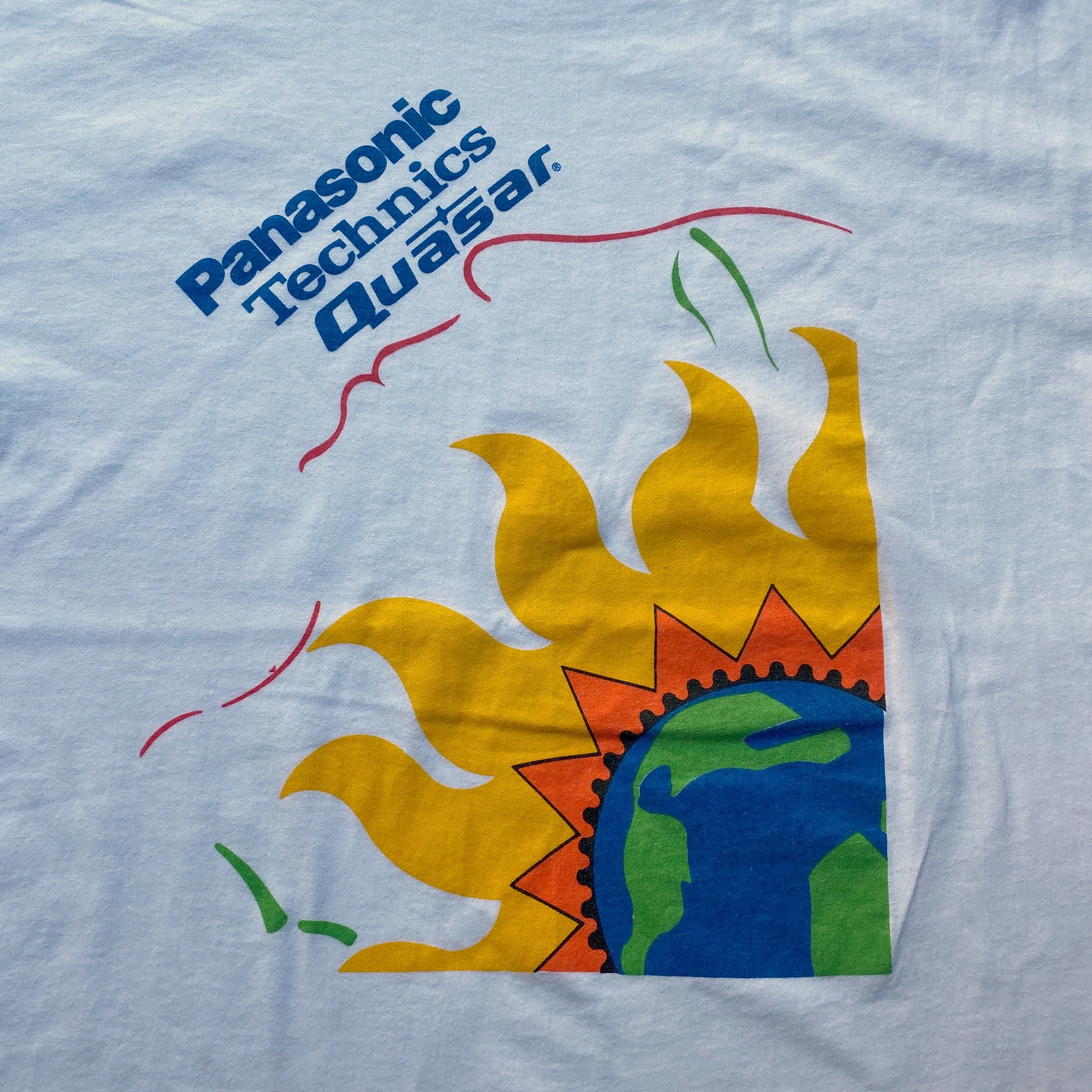 Panasonic パナソニック Technics Quasar 企業ロゴTシャツ プリントT 