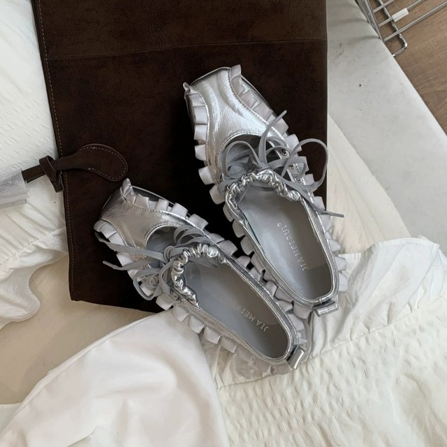 全3色/Frill mary jane shoes　B3057