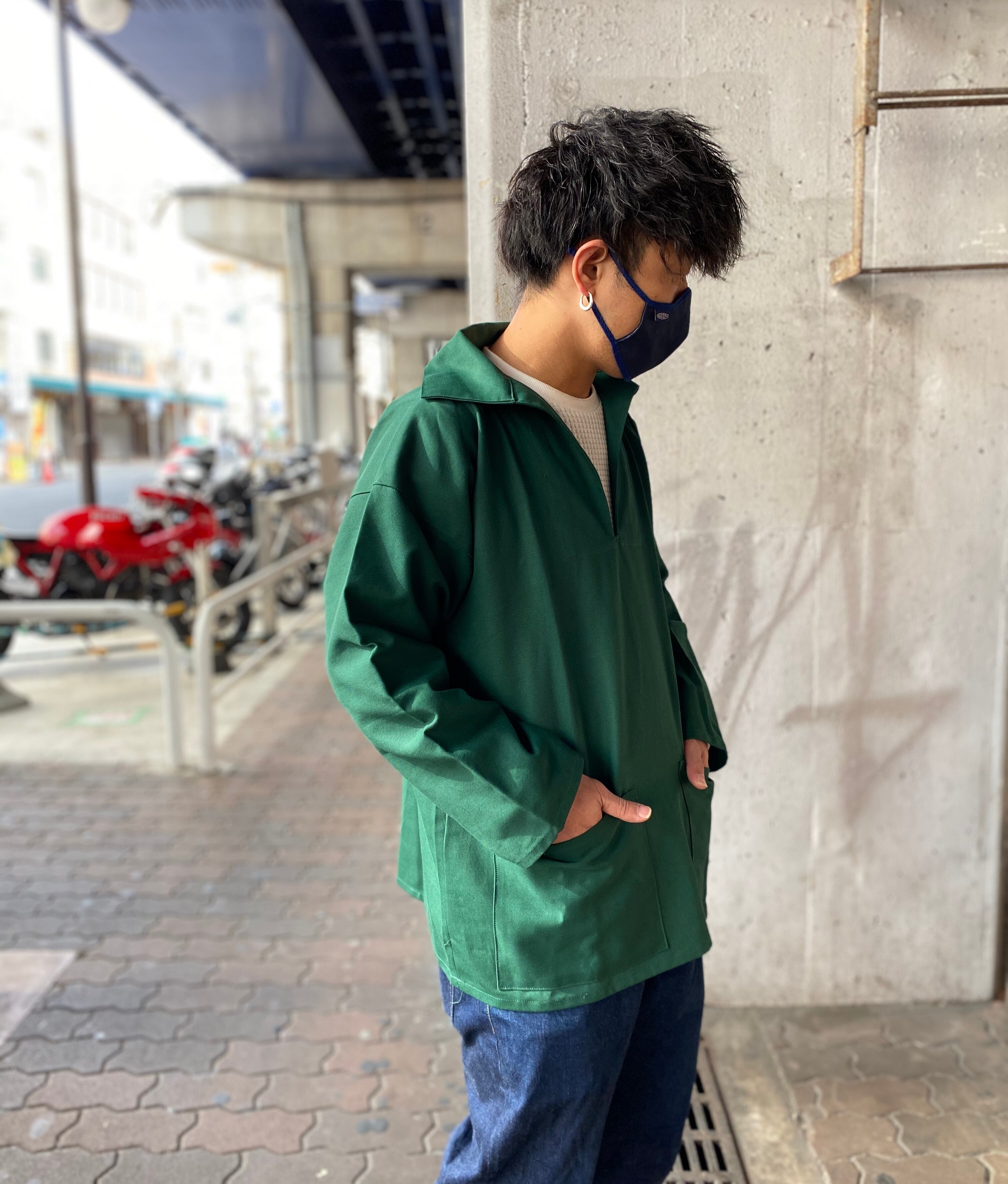 NEWLYN SMOCKS】フィッシャーマンズ スモック Vネック | Pay ID NEWLYN SMOCKS】フィッシャーマンズ スモック Vネック | Pay ID
