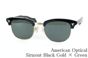 American Optical サングラス Sirmont Col.Black Gold × Green サーモント ブロー アメリカンオプティカル AO 正規品