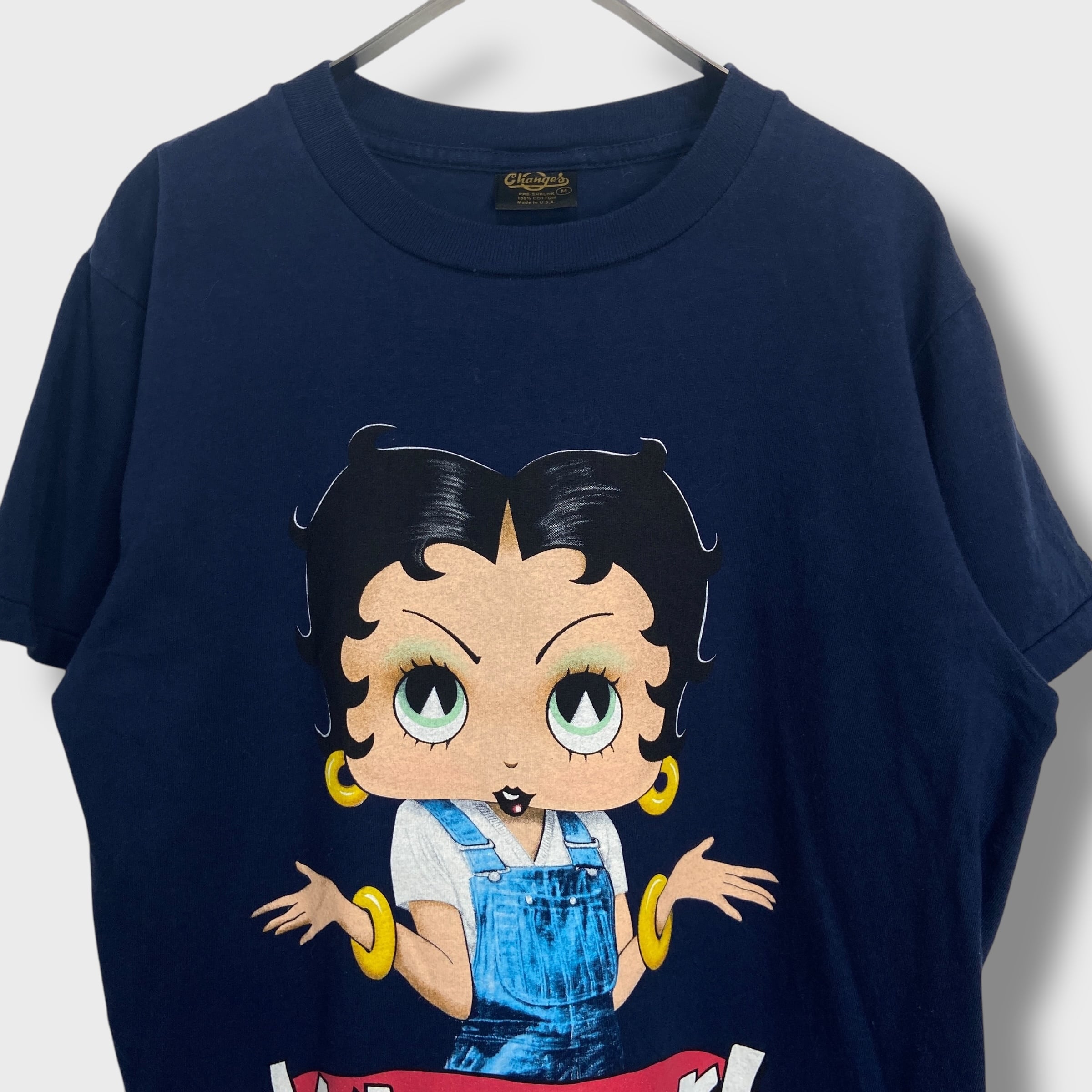 90s Betty boop キャラクターTシャツ USA製 M アニメ ベディ | 古着屋 Uan
