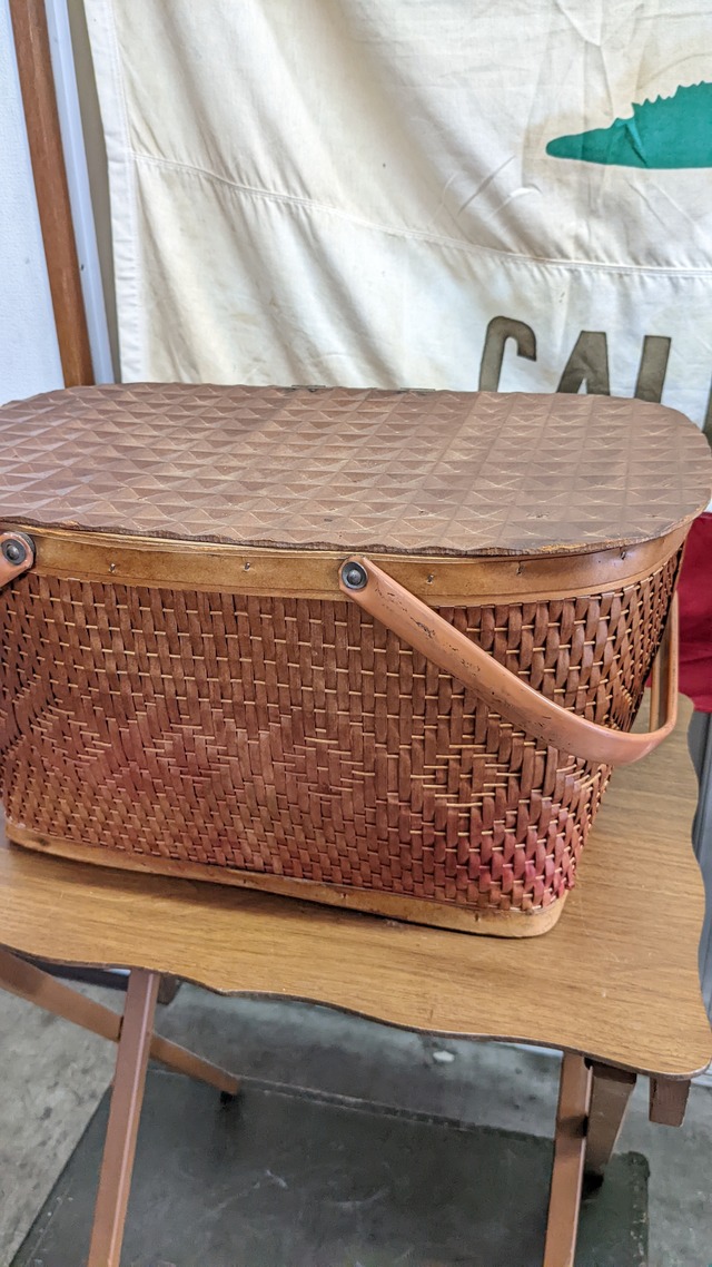 Vintage REDMAN Picnic Basket ビンテージ ピクニックバスケット キャンプギア バスケット USA ヴィンテージ