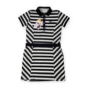 タグ付き 未使用品 KISS ON THE GREEN キスオンザグリーン ゴルフウェア ワンピース ポロシャツ サイズ 2 /ホワイト×ブラック