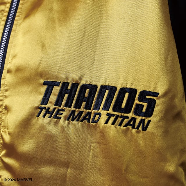 キャラジャン】 MARVEL マーベル サノス マッドタイタン スカジャン（L