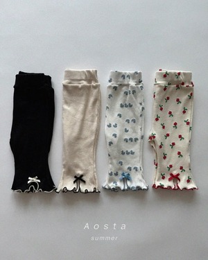 【即納】Aosta lip ribbon pants