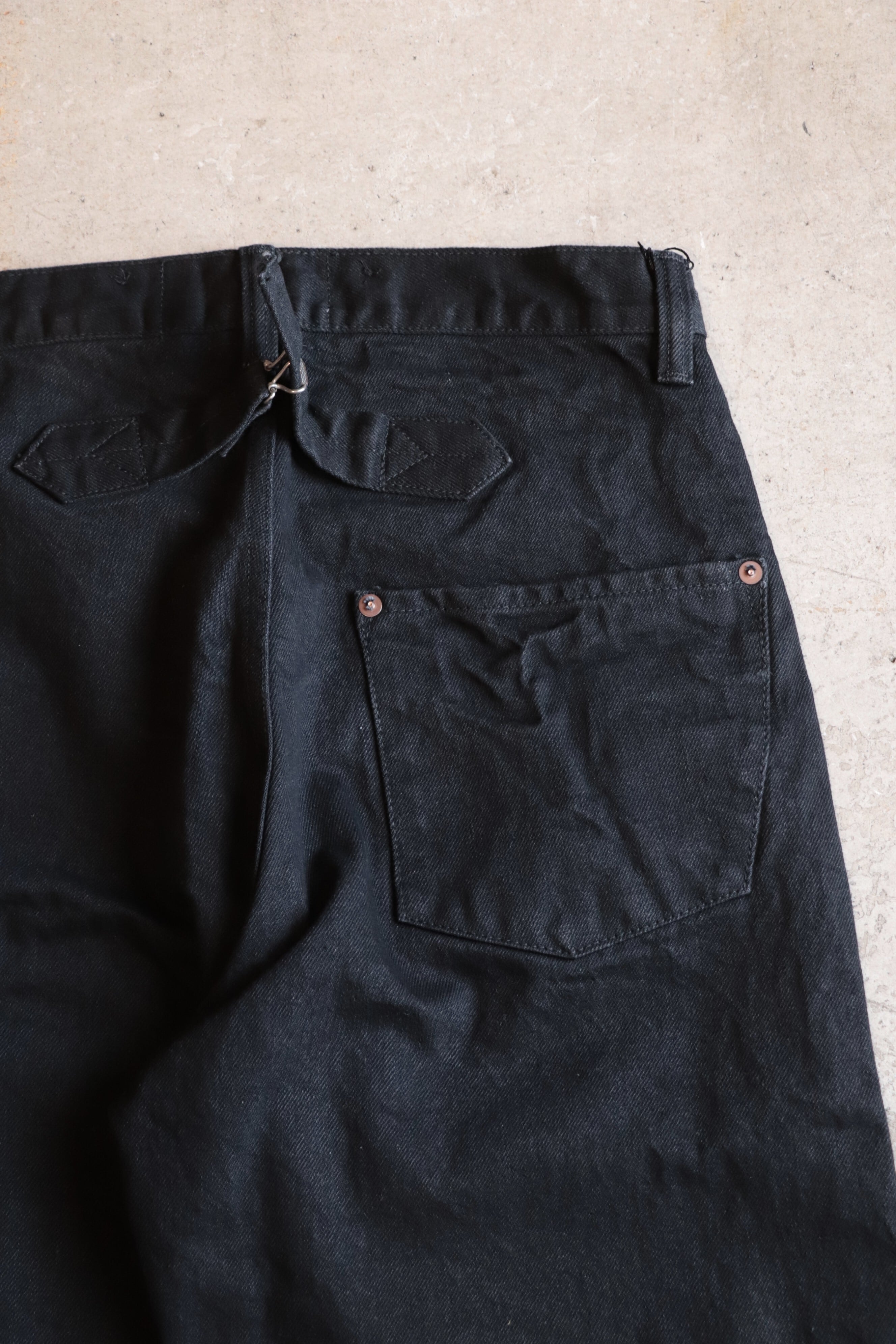 BLACK SIGN/ブラックサイン 15oz Black Denim Vocalion Waist-Overalls