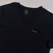 DIESEL ディーゼル ワンポイントミニプリント Vネック 半袖Tシャツ サイズ S /ブラック