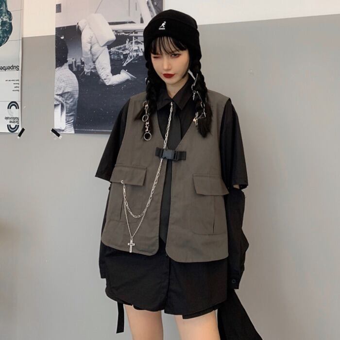 スタイルスプリングルーズシャツ ブラックジャケット ロング 春物 ケッペル58129334537