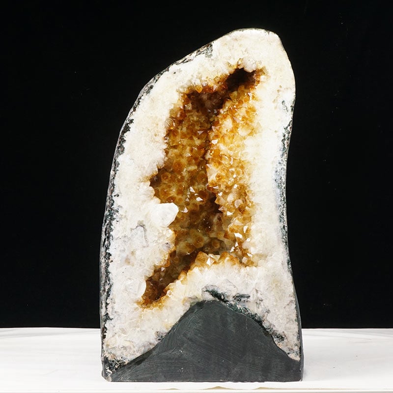 モンゴルゴビ瑪瑙 原石 金銭眼石母岩標本 置物 レア品 ゴビ瑪瑙 ゴビ石