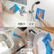アイオン 超吸水クロス ブルー 最大吸水量 約140ml 1枚入 日本製 PVA素材 絞ればすぐに元の吸水力復活 結露対策 水滴ちゃんとふき取り 611-B