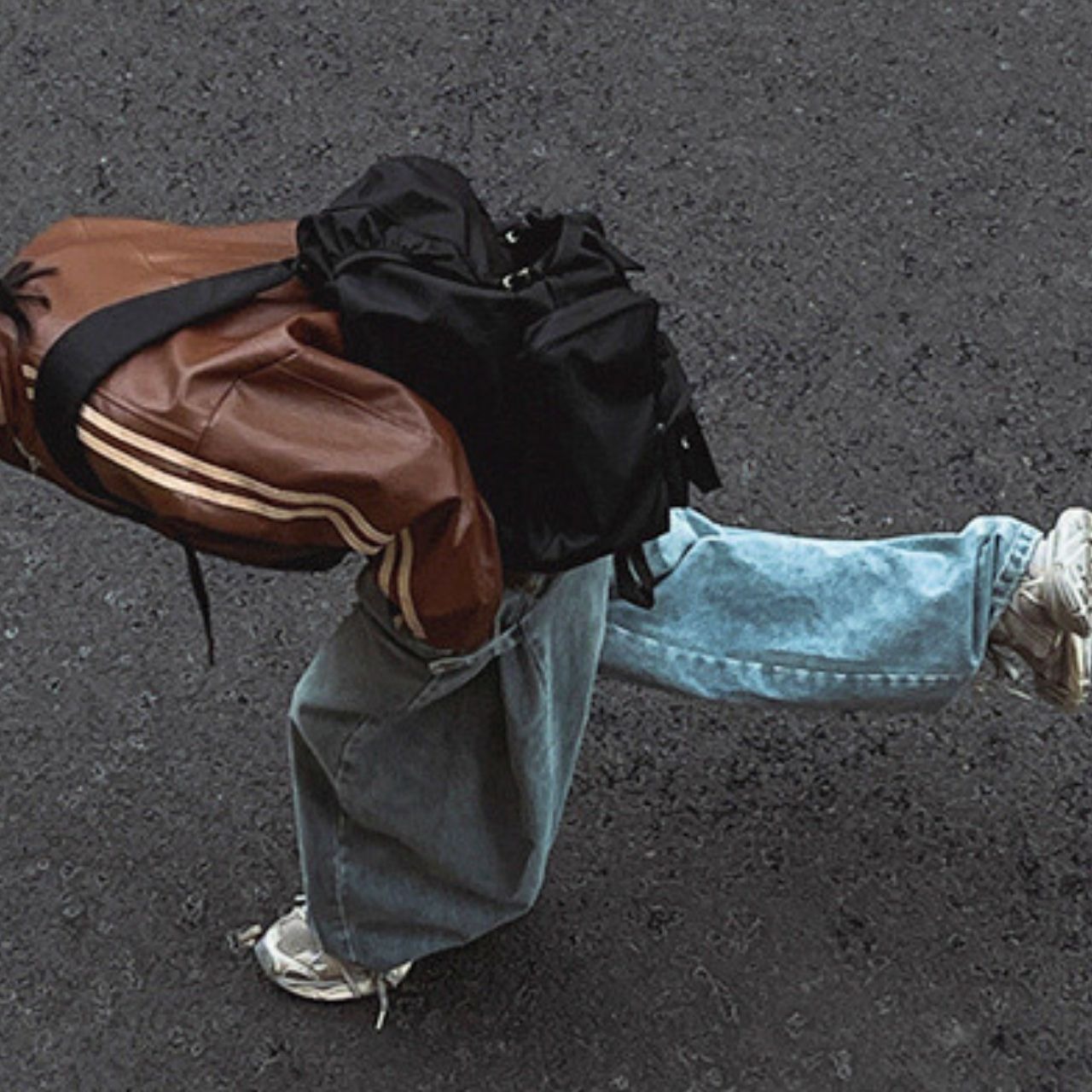 ラインフェイクレザーブルゾン　1137