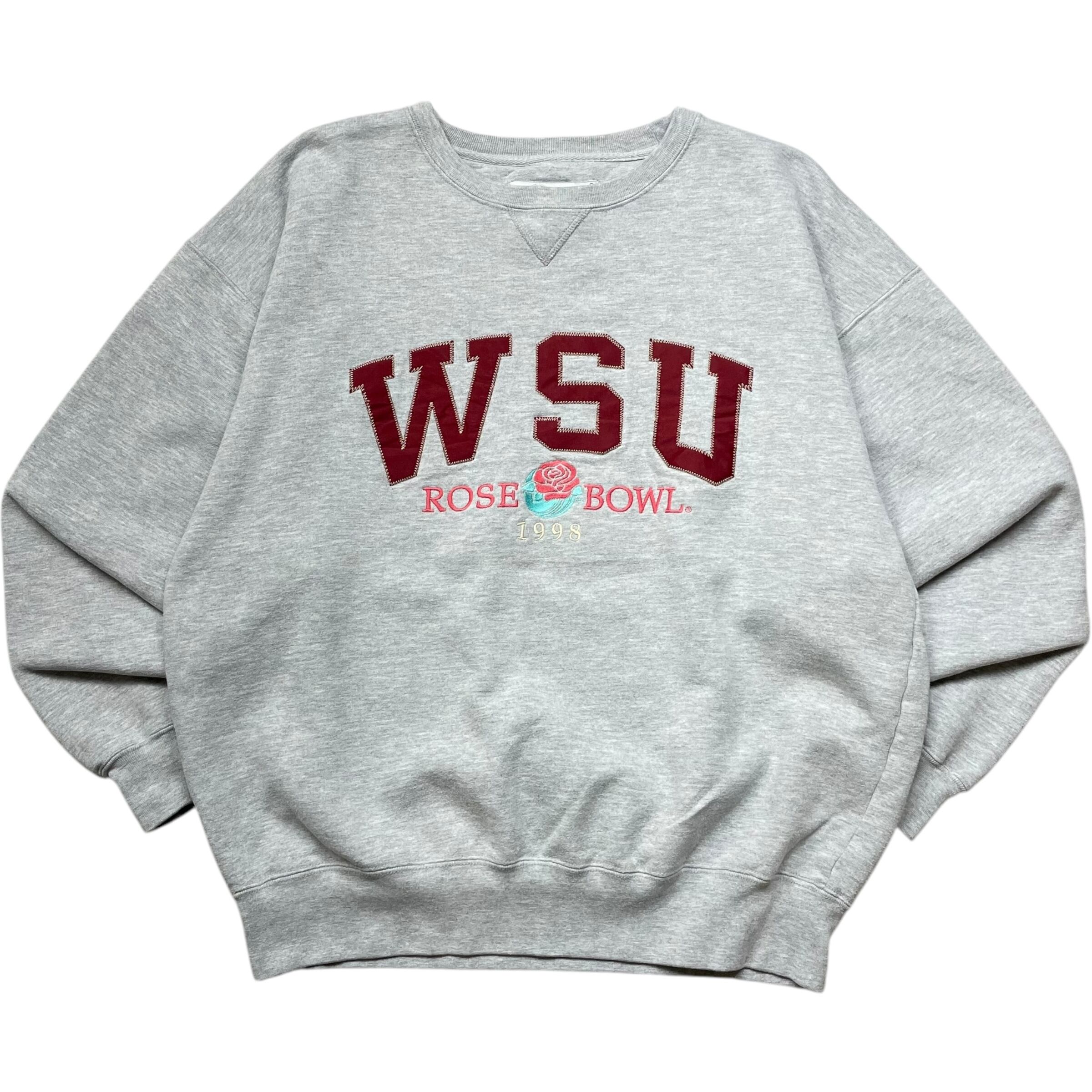 《L》GEAR ギア スウェット 前V ワシントン州立大学 刺繍 グレー no.5593