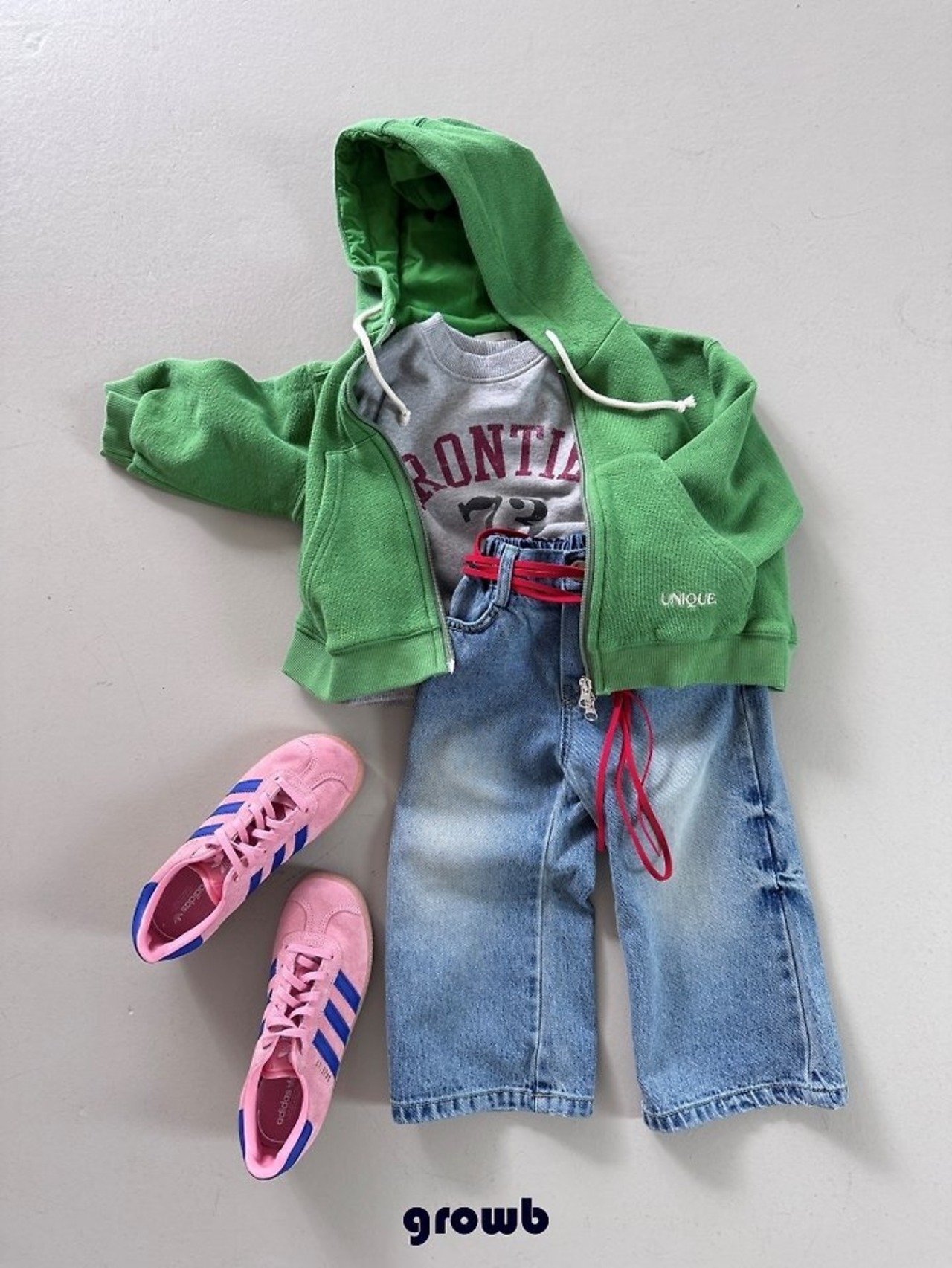韓国子供服 / growb / フロンティア スウェット / 秋服 *XS~JM*