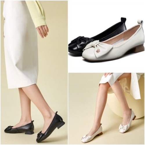 パンプス リボン スタッズ 女性 リボンパンプス 美脚 プレーン ロータイプ きれい見え 無地 靴 ラウンドトゥ きれい見え こなれ感 レディース 大人 OL 通勤 春 秋  おでかけ 女子会 デート