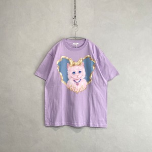 PINK CAT Tee / LAVENDER【MILK】