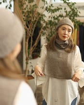 WV × Cassandra Harada / Knit Cap Dark Beige