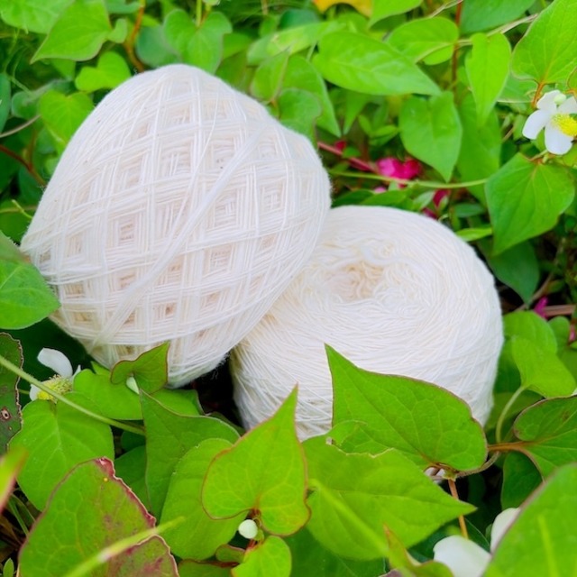 ラオス綿・手紡ぎ・糸　100ｇ