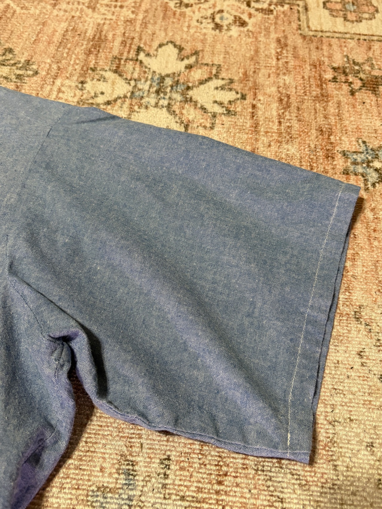 90s / USA製 / blue chambray shirts