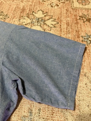 90s / USA製 / blue chambray shirts