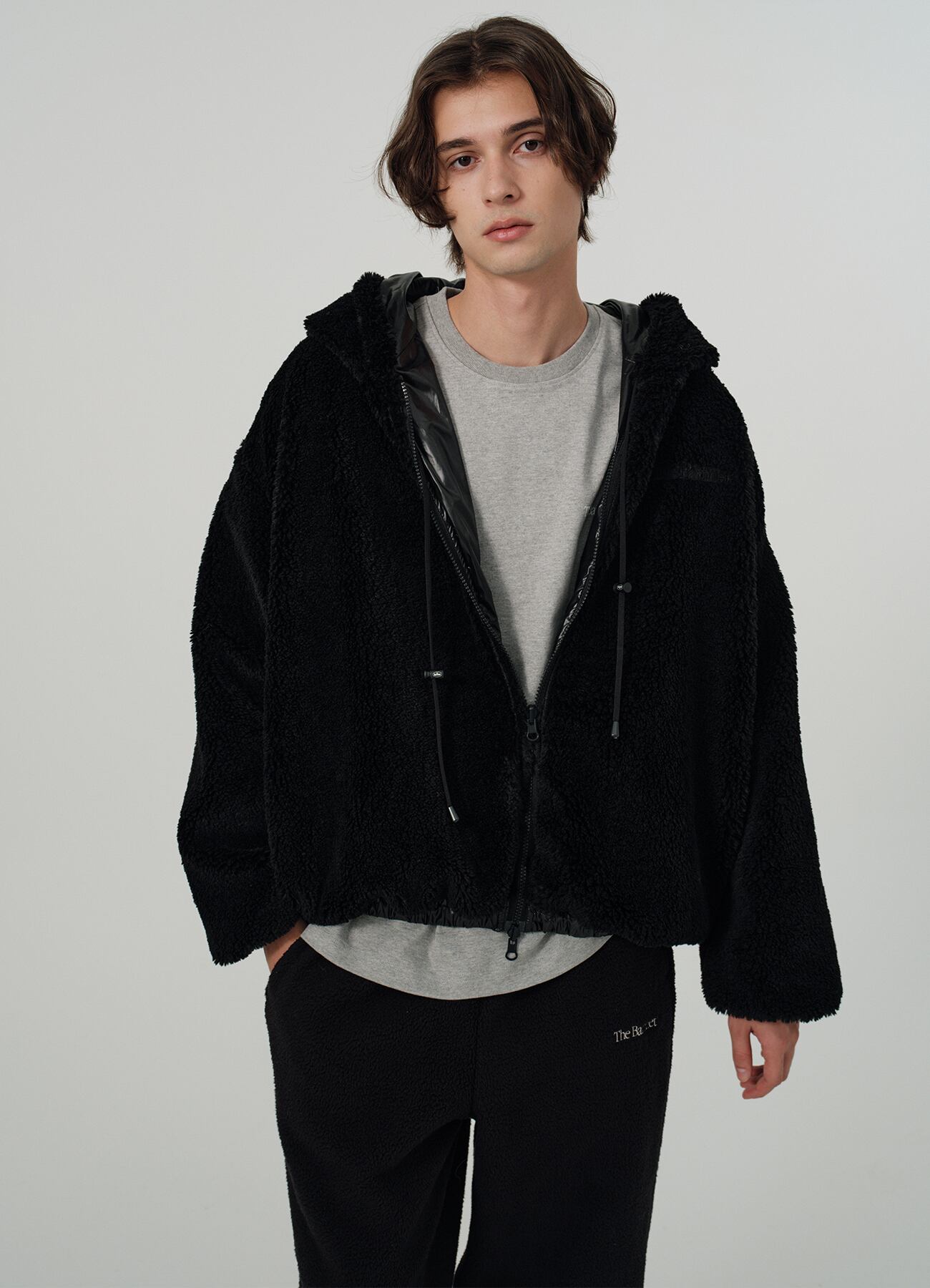1月初旬発送 [The Barnnet] Black Eco-Shearling Snuggle Reversible