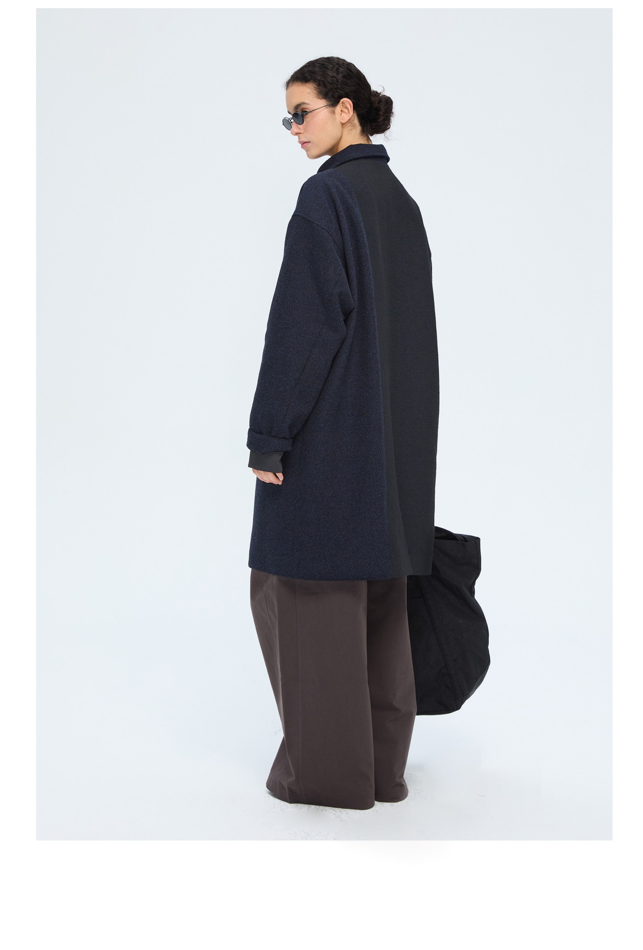 DECESOLO 26SS ステンカラーミドル丈ルーズコート