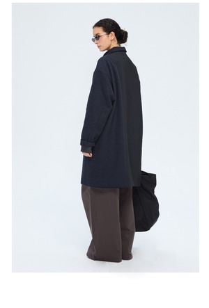 DECESOLO 26SS ステンカラーミドル丈ルーズコート